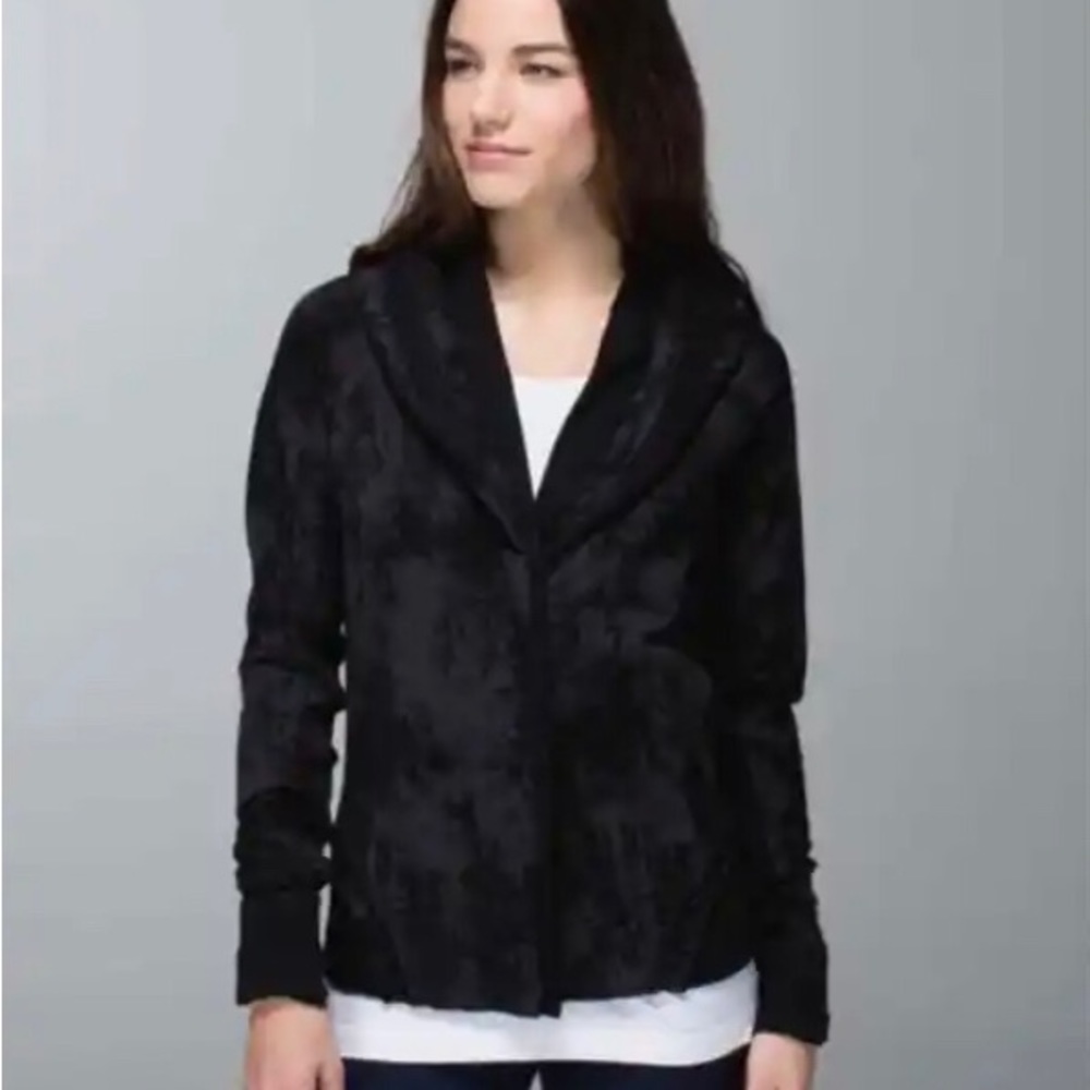 Lululemon To Class Jacket Sea Bed Black Deep Coal / Black SZ 4